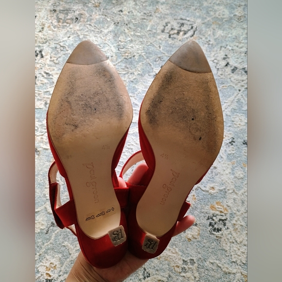 Paul Green | Nicolette Suede Heel | Size 7 | Red - Picture 6 of 6